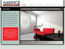 Tablet Screenshot of allianceglassdoors.com